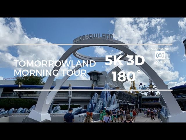 Morning Tour of Tomorrowland (5K 3D 180°) with Binaural Sound