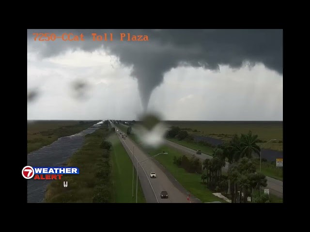 Hurricane Milton spins off tornado in Broward County