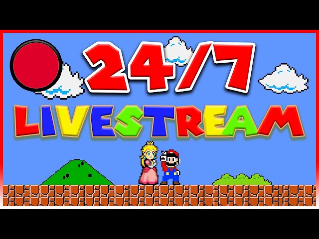 🔴24/7 Super Mario Marathon Livestream 👲👸🍄 [CLASSIC GAMES] 🎮