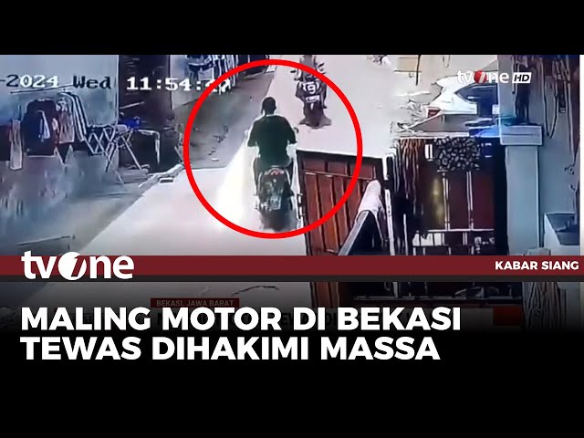 Kepergok Beraksi, Maling Motor Tewas Dihakimi di Bekasi | Kabar Siang tvOne