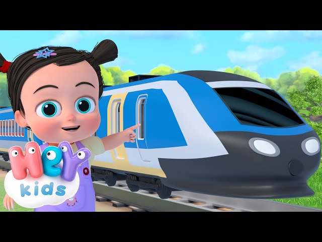 La Cancion Del Tren! | Canciones de Vehículos para Niños | HeyKids - Canciones infantiles