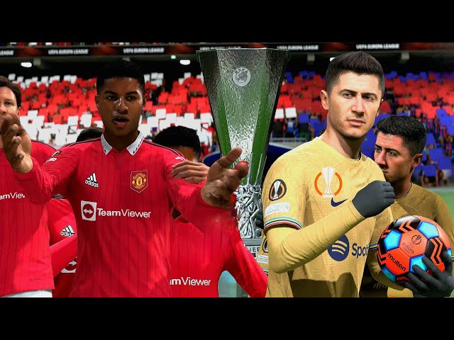 FIFA 23 - Manchester United vs Barcelona - UEFA Europa League 22/23 Knockout | PS5 #fifa23 #uel