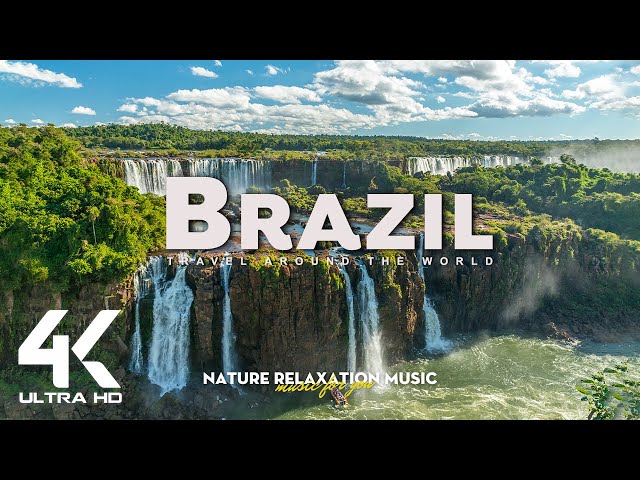 Brazil 4K • Soothing Music Along With Beautiful Natural Landscape • Amazing Nature