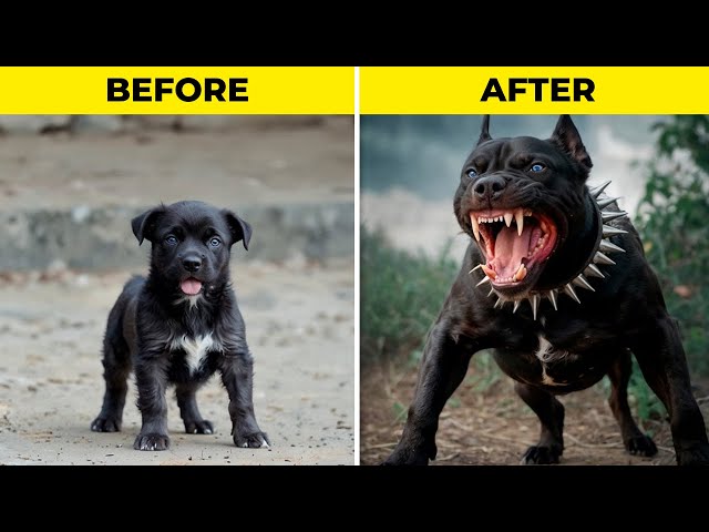 Before & After Animals Growing Up