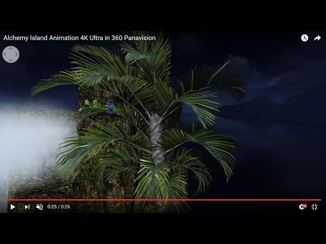 Alchemy Island Animation 4K Ultra in 360 Panavision