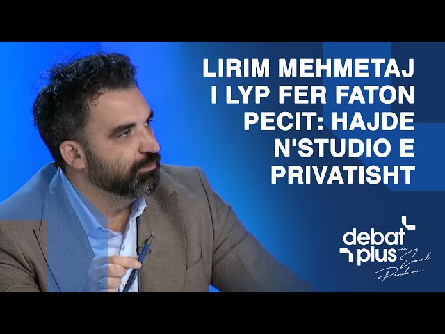 “Ai është hajn”, Lirim Mehmetaj i lyp fer Faton Pecit: Hajde n'studio e privatisht