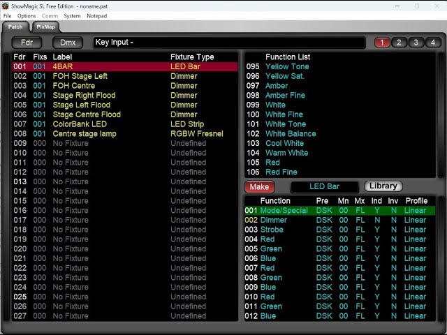 ShowMagic SL (Free) Start Guide - Part 1 - Patching fixtures