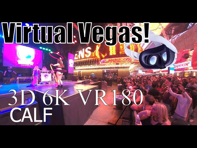 #VR180 Virtual Fremont Street Experience 6K ish IS BANANAS! #Bananas Dancing DJs