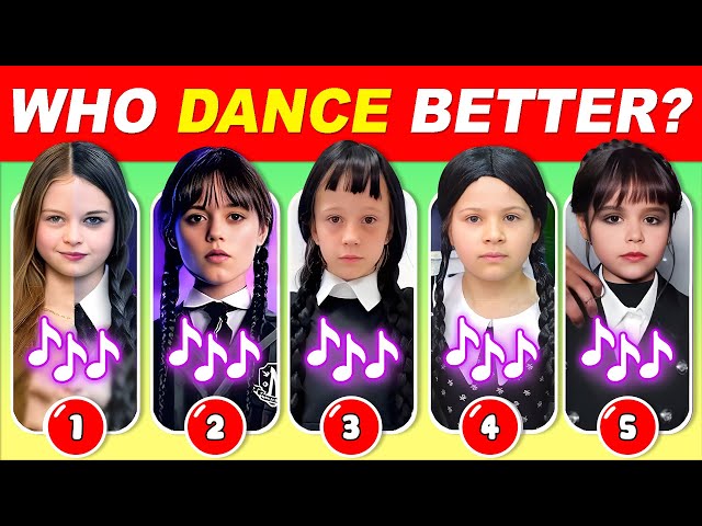 Who Dances Better? Wednesday Dance Edition 🖤💃Salish Matter, Like Nastya, Jenna Ortega, Payton Delu