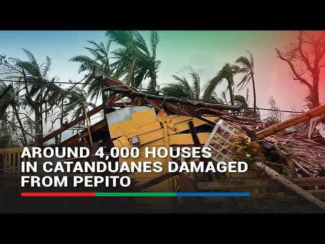 Around 4,000 houses in Catanduanes damaged from Pepito | ABS-CBN News