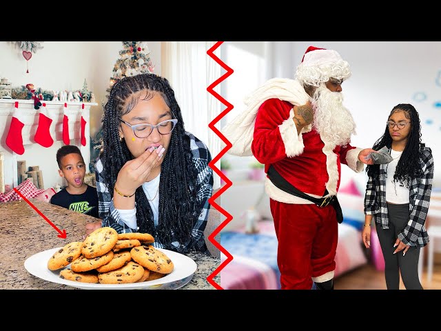 Mean teen ATE Santa COOKIES, WHAT HAPPENS IN SHOKING