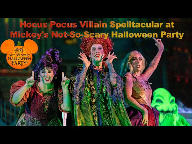 Hocus Pocus Villain Spelltacular at Mickey's Not-So-Scary Halloween Party Magic Kingdom VR180 3D 8K