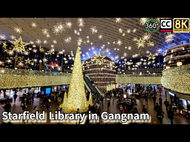 Starfield Library in Gangnam, 8K 360VR video and subtitles