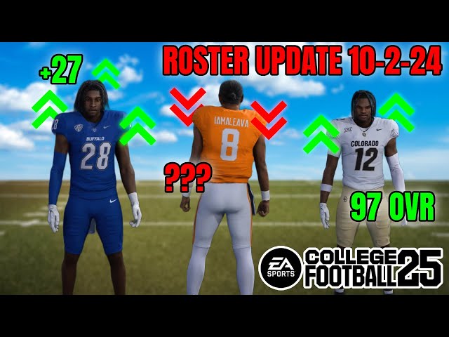 ROSTER UPDATE (10/2/24) - College Football 25