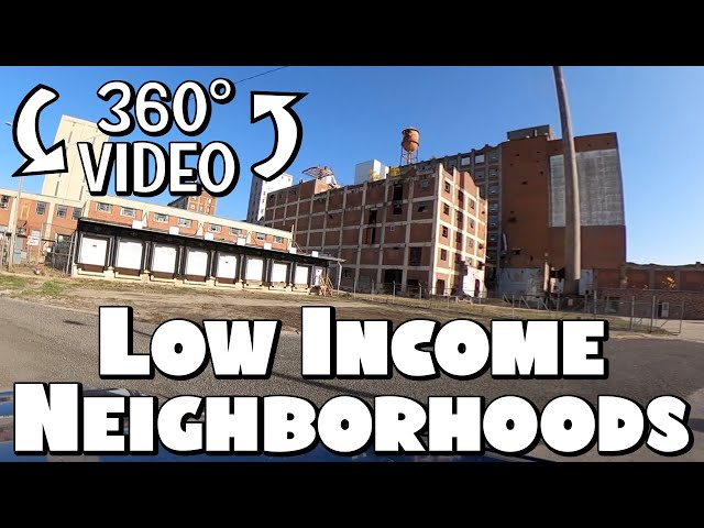 Driving Around Low Income Neighborhoods in Springfield, IL 360° Video