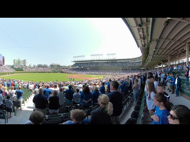 Wrigley Field - Chicago Cubs National Anthem in 360