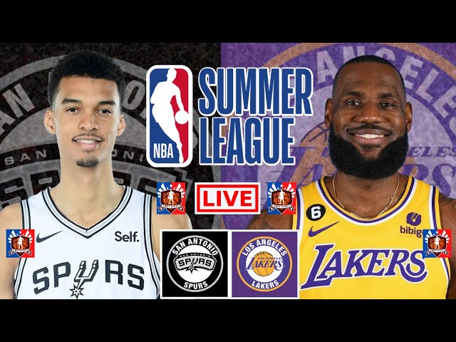 San Antonio Spurs vs Los Angeles Lakers | NBA Summer League Live Scoreboard 2023 | Jimby Sports