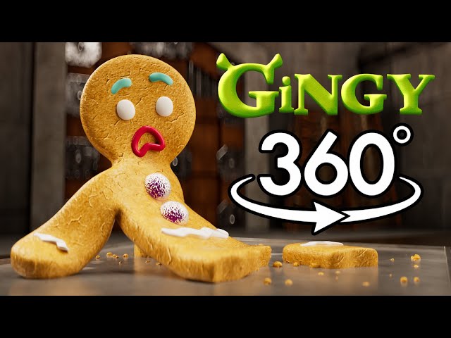 Gingy and Farquaad in 360 VR