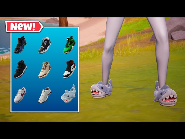 NEW KICKS Gameplay In Fortnite! (NIKE & AIR JORDAN)