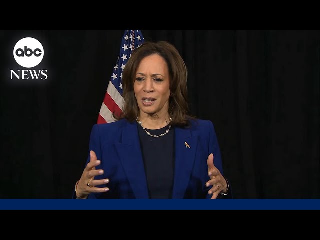 Harris denounces Trump's comments about women at Wisconsin rally