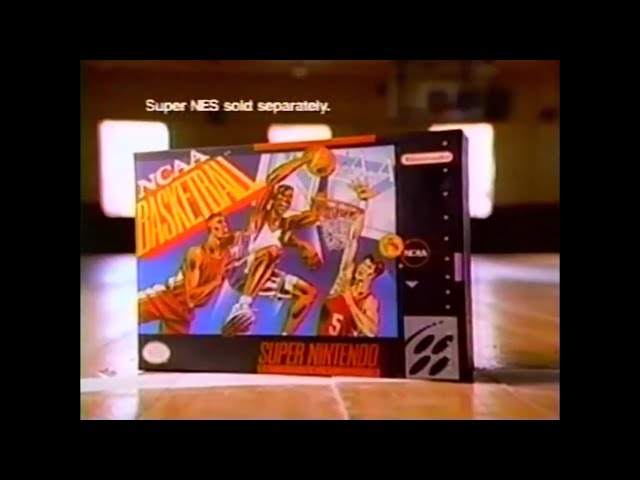 1992 NCAA Basketball SNES Commercial