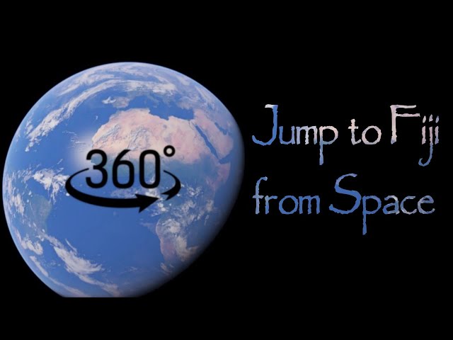 Epic Jump to Fiji from Space | Suva | 360° | The Earthian Scenic | 4K | VR | Space Jump