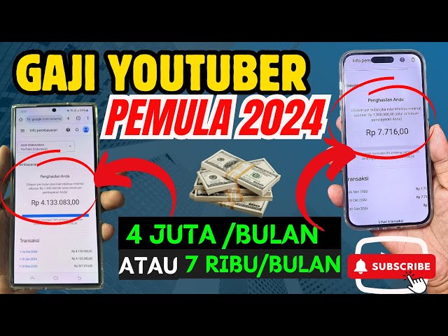 Berapa Gaji Youtuber Pemula 2024? Jangan Kaget, Jangan Nangis, Ini Faktanya