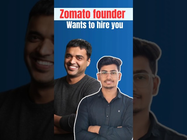 Zomato Founder Deepinder Goyal wants to hire you but you'll have to pay 20 Lakhs for it!#zomato