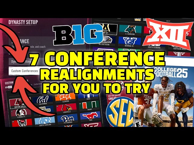 CONFERENCE REALIGNMENT for CFB 25 - College Football 25