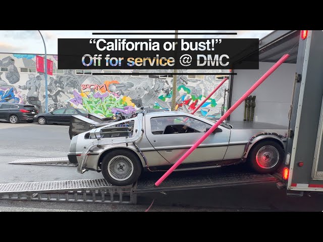 DeLorean time circuits "glitch", engine start, off to DMC California!