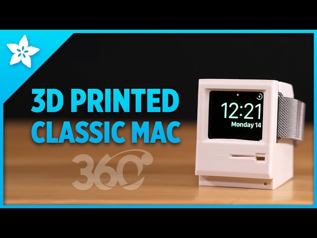 Classic Mac - Apple Watch Dock 360 VR #3dprinting