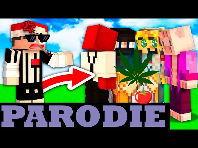 🎵PARODIE 👌na TROSPYHO song 🍅/ Block na Block 🎵 #minecraft #trospy #siryakary #hestreng #parodie