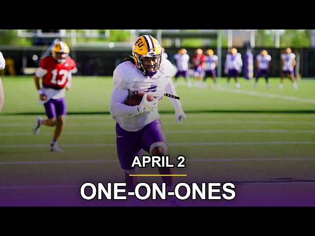 LSU April 2 spring practice highlights