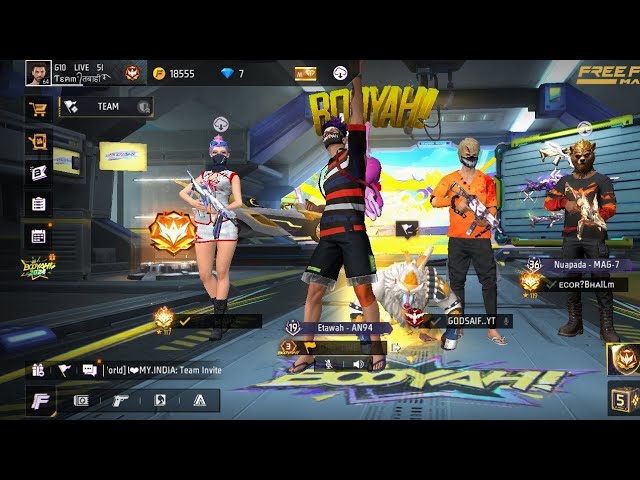 G-10GAMER IS LIVE 🔴 FREE FIRE MAX TEAM CODE GAMEPLAY