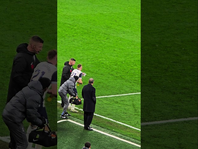 ANGE POSTECOGLOU Spurs Boss Having Words With the Referee and Fourth Official: Tottenham v Ipswich