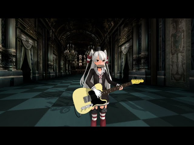 【MMD VR180】天津風　ギター弾き語り　｢月下の夜想曲｣