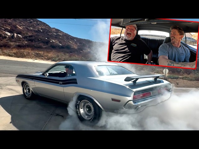 Dad's First Drive in his DREAM BUILD! *500HP SRT SWAP 1970 CHALLENGER*