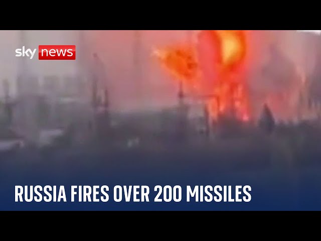 Several killed as Russia fires more than 200 missiles and drones at Ukraine