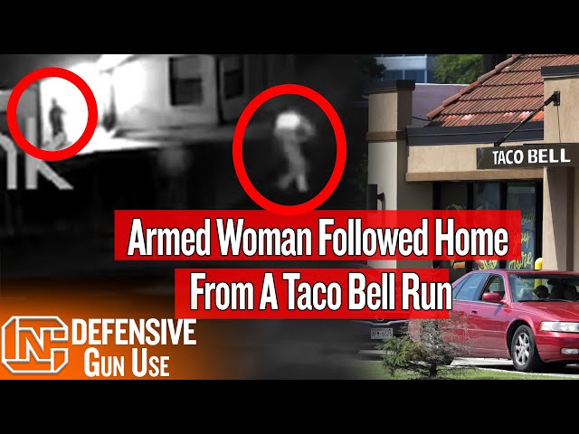 Armed Woman Followed Home From Taco Bell, Shoots Intruder Forcing His Way Into Garage