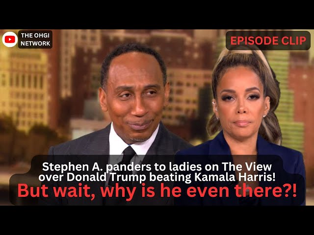 Stephen A. Smith panders to the ladies on The View and is clearly trying to run for President!