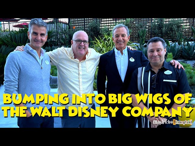 Bumping into CEO of the Walt Disney Company Bob Iger