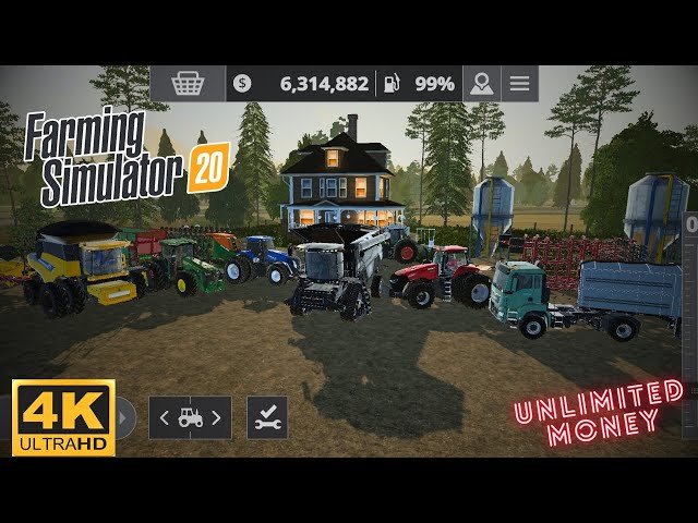 Fs20 mod apk | 4k Gameplay | fs 20 mod apk | Farming simulator 20 | Unlimited Money | #fs20  #fs23