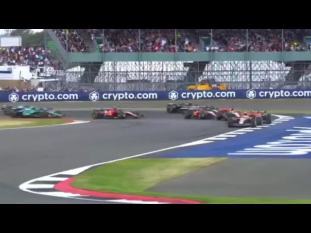 F1 2023 - British Crowd Go Crazy When Lando Takes P1 #shorts