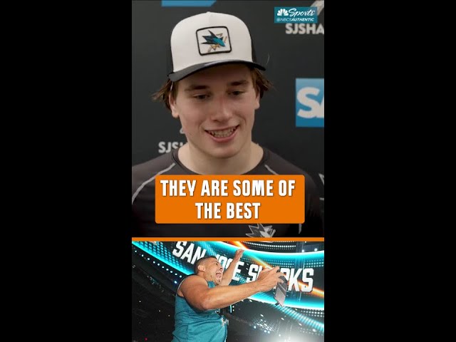 Macklin Celebrini is loving all the support from Sharks fans 🙌 | NBC Sports California