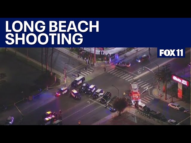 Large police presence in Long Beach