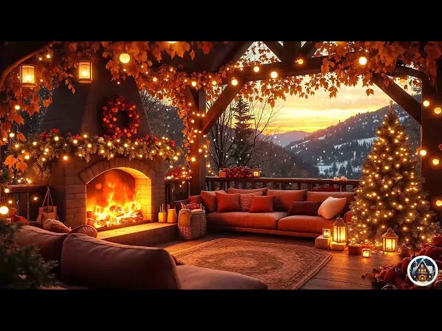 Soothing Fire Sounds And Winter Snow Cozy Room Ambience For A Calm Peaceful Christmas Relaxation