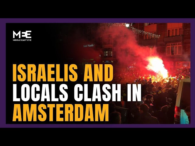 Israeli hooligans provoke clashes in Amsterdam after chanting anti-Palestinian slogans