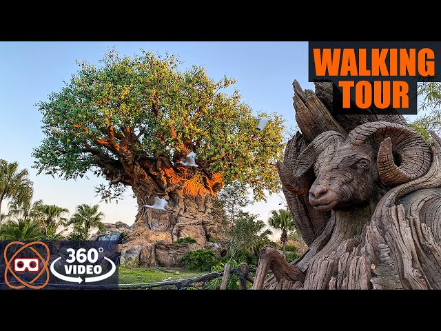 [360] FULL Disney's Animal Kingdom Walking Tour | GPS Map Walkthrough