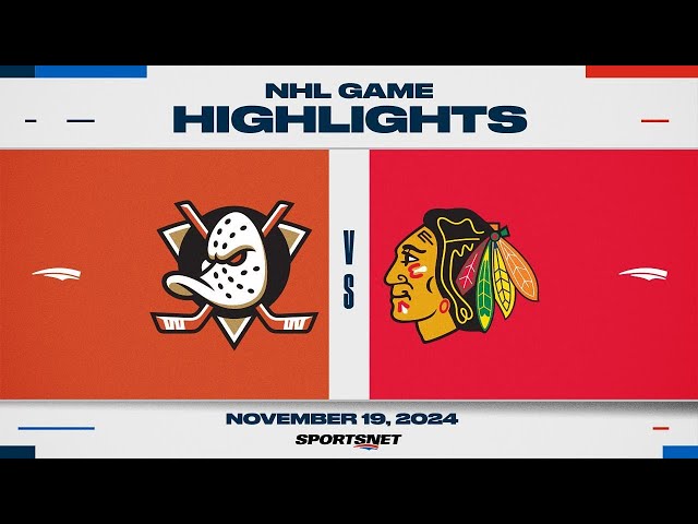 NHL Highlights | Ducks vs. Blackhawks - November 19, 2024