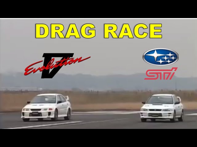 Drag Race #34 | Mitsubishi Lancer RS EVO 5 vs Subaru Impreza STi RA Version 5